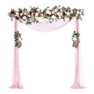 Artloge 82" Tall Heavy Duty Metal Wedding Arch Stand Garden Arbor Trellis Archway Plant Vine Gate for Climbing Plants Outdoor Ceremony Decor - 1 of 4