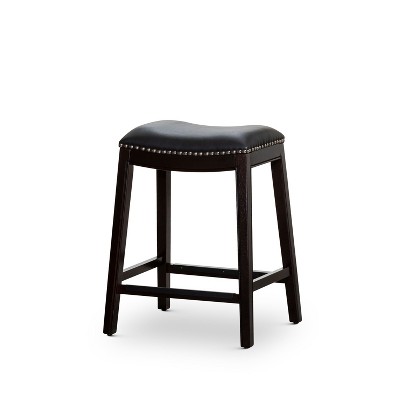 NicBex Bar Stools for Kitchen Island,Modern Leather  Counter Bar Stools with Wooden Legs,Bar Chairs for Dining Rooms,Kitchens Islands