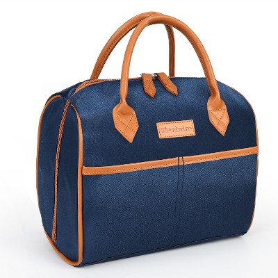 Women's Fashionable Insulated Lunch Bag with Leather Handle, Kids  Leakproof Lunch Cooler Tote, Reusable Lunch Box - Tirrinia