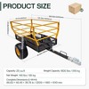 AMERLIFE Tow-Behind Dump Cart,Heavy-Duty Garden Utility Trailer, Removable Sides & Handle, ATV/UTV Lawn Mower Tractor - 2 of 4