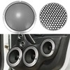 Unique Bargains Round Mesh Trim Subwoofer Grille Horn Speaker Protective Cover Silver Tone 2 Pcs - 2 of 4