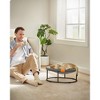 Feandrea Cat Bed, Elevated Pet Bed for Average Cats, Cat Hammock, Cat Bed Dog Bed with Removable Washable Mesh, 20.5 x 16.5 x 7.9 Inches, Oval, Gray - 2 of 4