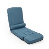 Sevobal Sofas Convertible Sofa Bed for Home Living Room Bedroom, Foldable Sofa with Adjustable Angles, Pillow, Blue, 25.2“*18.5”*26.77" - 2 of 4