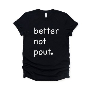 Simply Sage Market Women's Better Not Pout Heart Short Sleeve Graphic Tee - 1 of 4