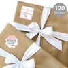 Big Dot of Happiness Pink Winter Wonderland Snowflake Birthday Party and Baby Shower Gift Tag Labels - To and From Stickers - 12 Sheets - 120 Stickers - 2 of 4