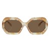 Tory Burch TY 7192U 194973 Womens Geometric Sunglasses New Honey Tortoise 55mm - 2 of 3