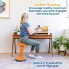 ECR4Kids Sitwell Wobble Stool with Cushion, Adjustable Height, 1 - 3 of 4