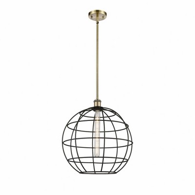 Lake Placid - 1 Light Stem Hung Pendant In Industrial Style-17.75 Inches Tall and 16 Inches Wide