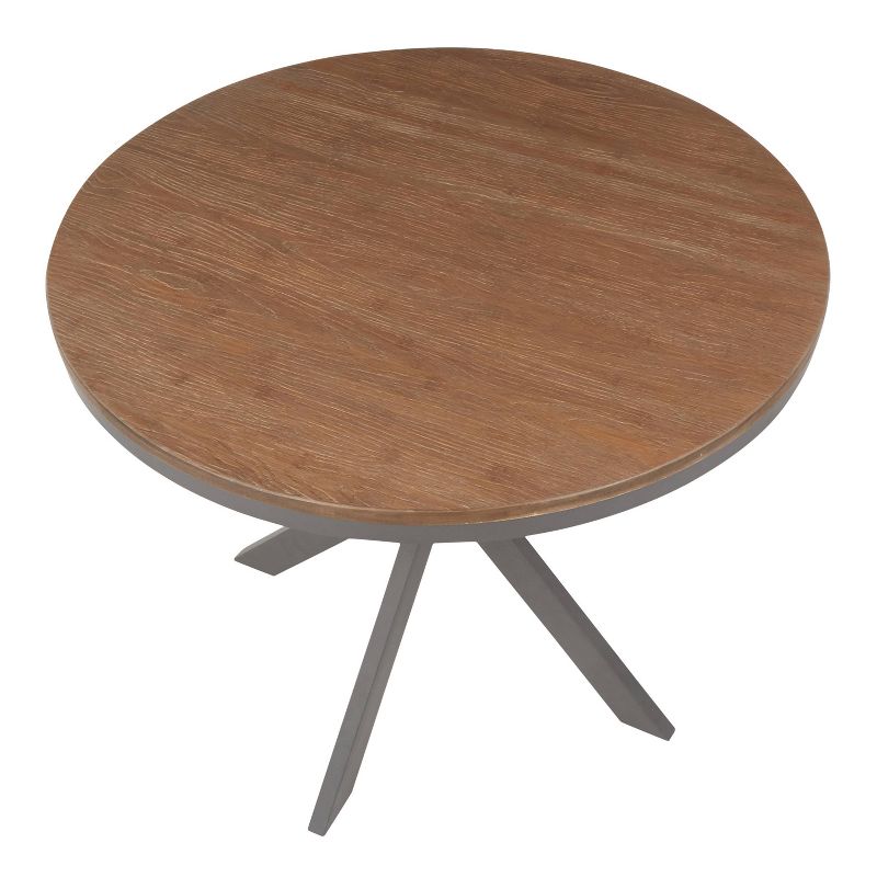 X Pedestal Industrial Dinette Table - LumiSource, 6 of 13