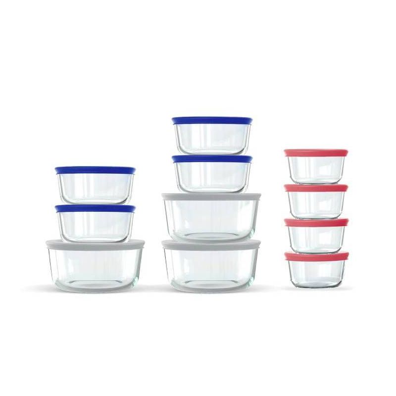Pyrex 22pc Glass Food Storage Container Set, 1 of 5