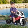 Costway Kids Ride On Motorcycle  6V Battery Powered Electric Toy 3 Wheels - 2 of 4