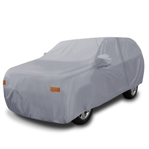 Unique Bargains SUV Car Cover for Chevrolet Tahoe 4 Door 2007-2020 Outdoor Waterproof Sun Rain Dust Wind Snow Protection - 1 of 4