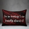 Creative Products So Merry I Can Barely Stand It 20 x 14 Spun Poly Pillow - image 3 of 3