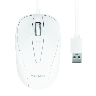 Macally 3 Button USB 1000 Dpi Optical Wired Mouse
