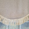 RLF Home 100% Cotton Denton Cornice  Fully lined Windows Rod Pocket Valance 50" x 17"  Cream - 4 of 4
