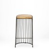 HomeRoots 29" Light Brown Iron Backless Bar Chair - 4 of 4