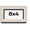 PosterPalooza | Panoramic Minimalist Shadow Box Silver Picture Frame - UV Acrylic, Backing, Hanging Hardware - 2 of 4