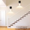 Whizmax Bathroom Vanity Light Wall Sconces Black Bathroom Light Fixtures, Metal Sconces Wall Lighting with Clear Glass Shade, for Living Room,2 pcs - 3 of 4