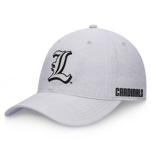 NCAA Louisville Cardinals Unstructured Chambray Cotton Hat: Adjustable Lightweight Baseball Cap - 1 of 4