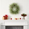 Nearly Natural 24” Iced Pine Artificial Wreath with Pine Cones - 3 of 3