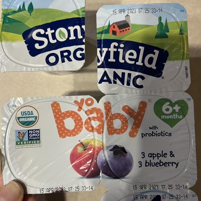 Stonyfield Organic Yobaby Pear & Peach Whole Milk Kids' Probiotic Yogurt -  6ct/4oz Cups : Target