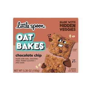 Little Spoon Chocolate Chip Oat Bakes Kids' Snack Bars - 5.3oz/5ct - 1 of 4