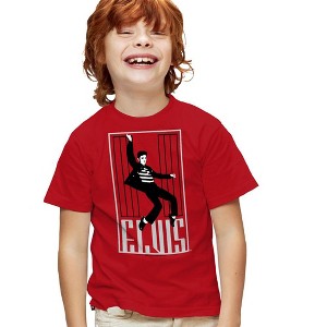 Boys' Short Sleeve Elvis Presley One Jailhouse T-Shirt - 1 of 4