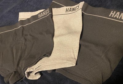 Hanes Women's Originals Seamless Stretchy Ribbed Boyfit Panties Pack,  Assorted Colors, 6-Pack, 4 Black/2 Heritage Grey Marle, X Small at   Women's Clothing store