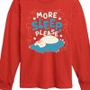 Boys' - Pokémon - Snorlax Nap All Day Sleep All Night Long Sleeve Graphic T-Shirt - 2 of 4