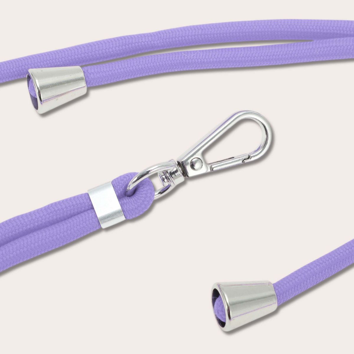 Unique Bargains Adjustable Mobile Phone Strap with Universal Patch Light Purple 1 Pc - thumbnail 6