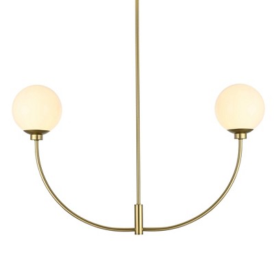 Elegant Lighting Nyomi 36 inch chandelier in Brass