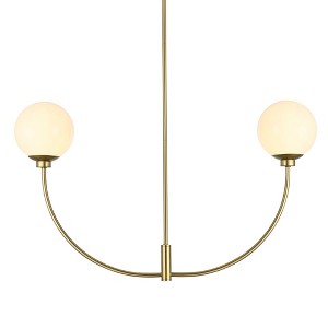 Elegant Lighting Nyomi 42-Inch Chrome Chandelier with Geometric Balance - 1 of 4