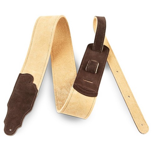 Franklin Strap 2.5 Honey Suede Guitar Strap With Chocolate Ends : Target