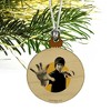Bruce Lee Walk On Mini Small Tiny Wood Christmas Tree Holiday Ornament - 3 of 4