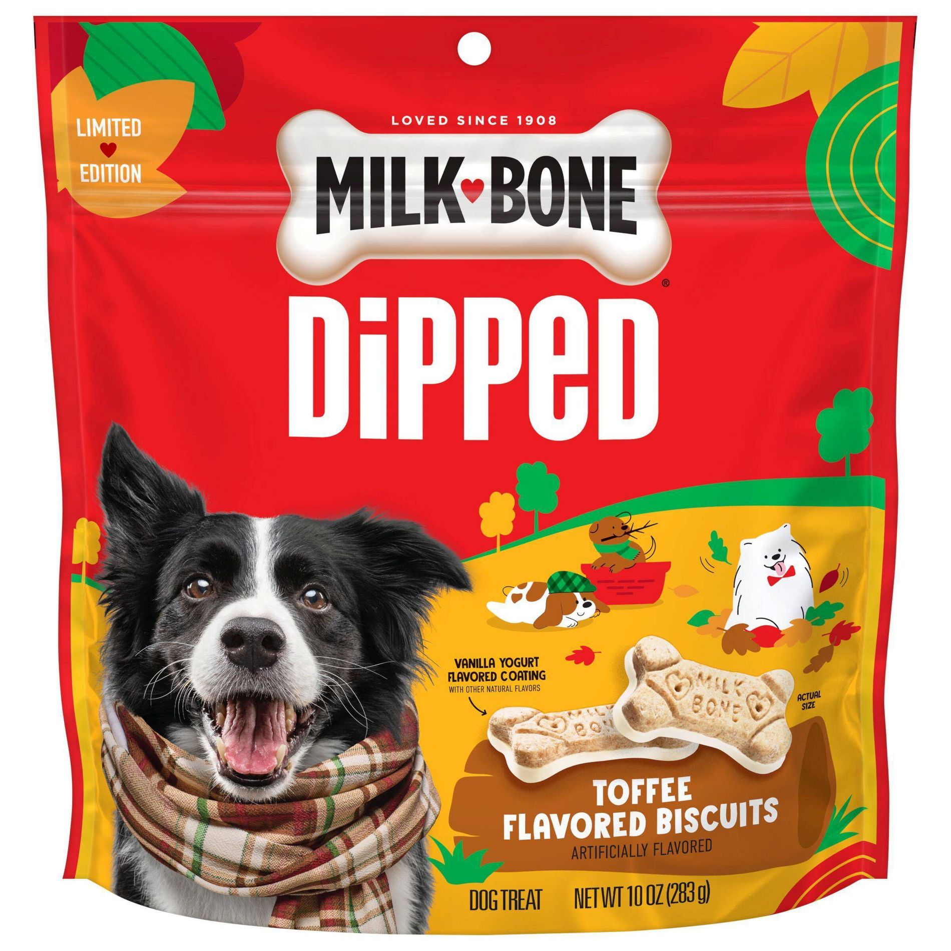 Milk-Bone Toffee Flavored Biscuit Dipped Crunchy Dog Treats - 10oz