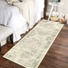 Area Rug Machine Washable Rug Vintage Distressed Non Slip Non Shedding Rugs Low Pile Foldable Retro Printed Indoor Carpet for Living Room Bedroom - 4 of 4