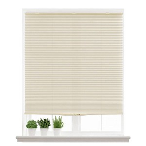 Lumi Home Furnishings 42"x64" Ivory Light Filtering Cordless Cellular Honeycomb Window Shade - 1 of 4