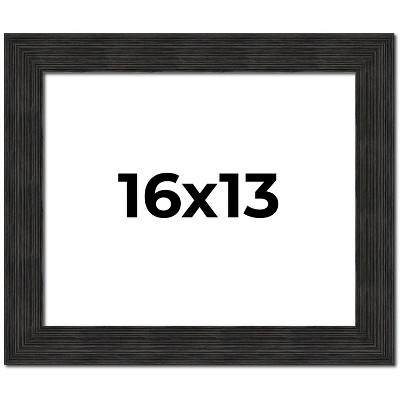 PosterPalooza | Contemporary Black Picture Frame - UV Acrylic, Backing Board, Hanging Hardware Included