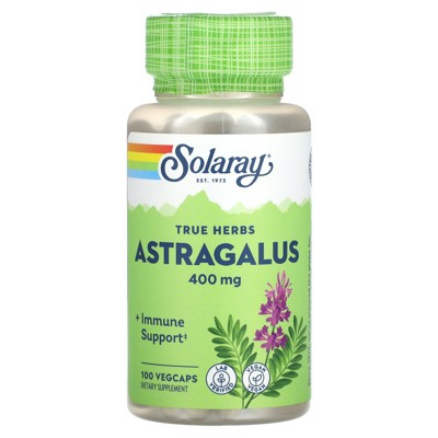 Solaray True Herbs, Astragalus, 400 mg , 100 VegCaps