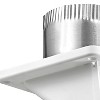 Lambro® 4-In. White Plastic Under Eave Vent with Weather Damper and Tail Pipe - 4 of 4