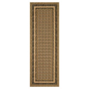 Washable Modern Living Room Rugs, Bordered Non Slip Geometric Area Rug for Bedroom, Soft Low Pile Throw Dining Room Carpet - 1 of 4
