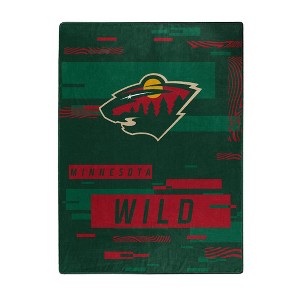 NHL Minnesota Wild Digitized 60 x 80 Raschel Throw Blanket - 1 of 3