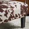 Set of 2 Kassi Cowhide Print Upholstered Accent Chair - Christopher Knight Home - 4 of 4