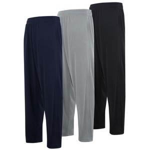 Mens Athletic Pants with pockets, Mens Sweatpants, Mens Joggers with Pockets, Pack Of 3 - 1 of 4