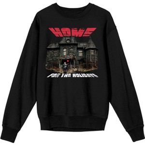 It 2017 Movie Home For The Holidays Women's Black Long Sleeve Sweatshirt - 1 of 2