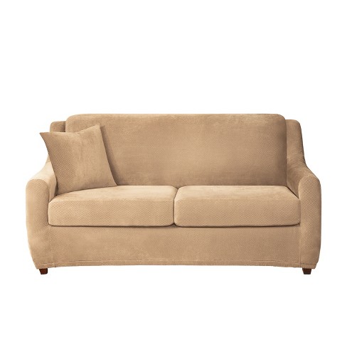 3pc Stretch Pique Full Size Sleeper, What Size Is A Full Sleeper Sofa