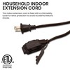 GoGreen Power (GG-24820) 16/2 20ft Household Extension Cord, 3 Outlets, Brown - 3 of 4