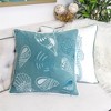 Tramull Velvet Polyester Decorative Pillow Cover with Hidden Zipper & Optional Filling - 3 of 4