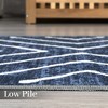 Modern Area Rug Farmhouse Geometric Lines Accent Rug Indoor Washable Rug - 4 of 4