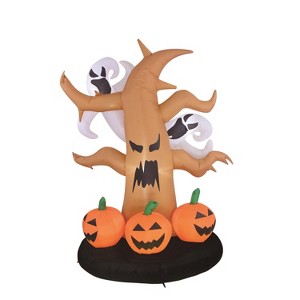 Celebrations 6 ft. Prelit Ghost and Pumpkin Inflatable - 1 of 1